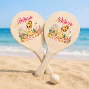 Alternative view of Set de Plajă Personalizat Copii Sunshine Lemonade – Rucsac, Sticlă Reutilizabilă și Rachete de Plajă
