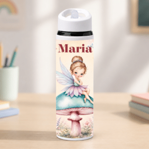 Alternative view of Bidon pentru Apă cu Pai Personalizat Cute Fairy, 700 ml