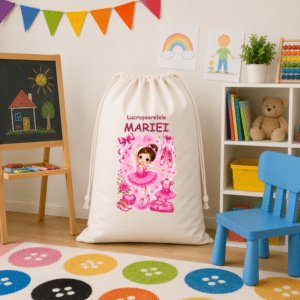 Săculeț XL Personalizat pentru Grădiniță sau Creșă – Balerina