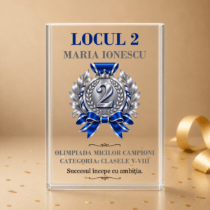 trofeu sticla personalizat locul 2 premiere gale cupe evenimente