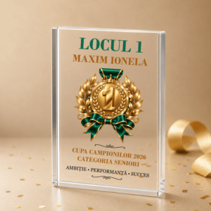 Alternative view of Trofeu Sticlă Personalizat, Locul 1 - Premiu Competitii, Evenimente